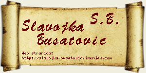 Slavojka Bušatović vizit kartica